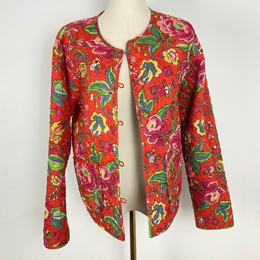 Hand Crafted Floral Multicolor Jacket - image 2